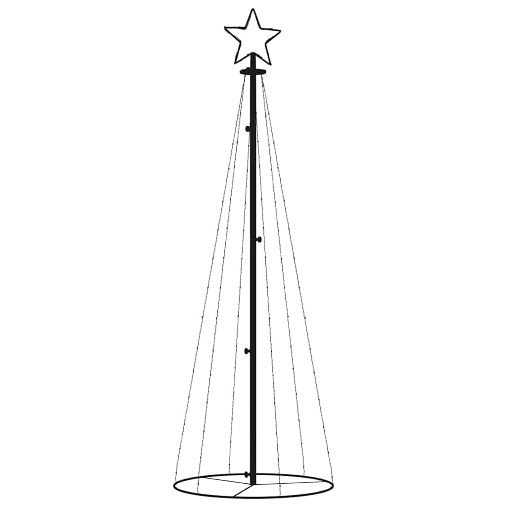 Arbre de Noël cône 108 LED Colorées 70x180 cm - XIOS