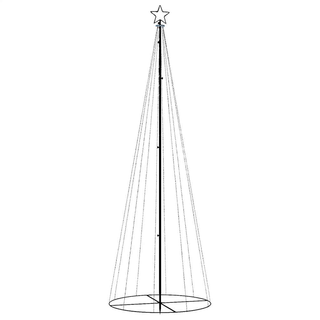 Arbre de Noël cône 310 LED Blanc froid 100x300 cm - XIOS