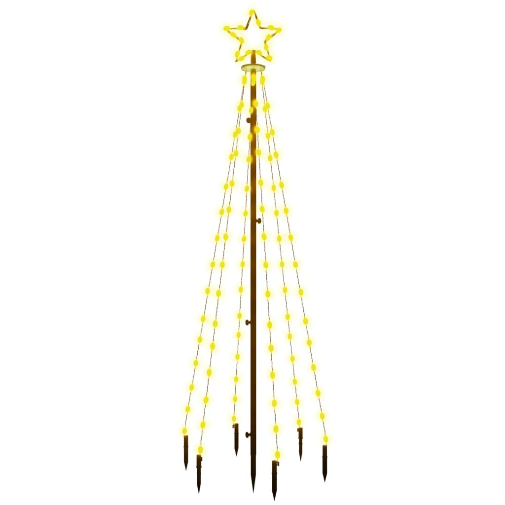 Sapin de Noël avec piquet Blanc chaud 108 LED 180 cm - XIOS