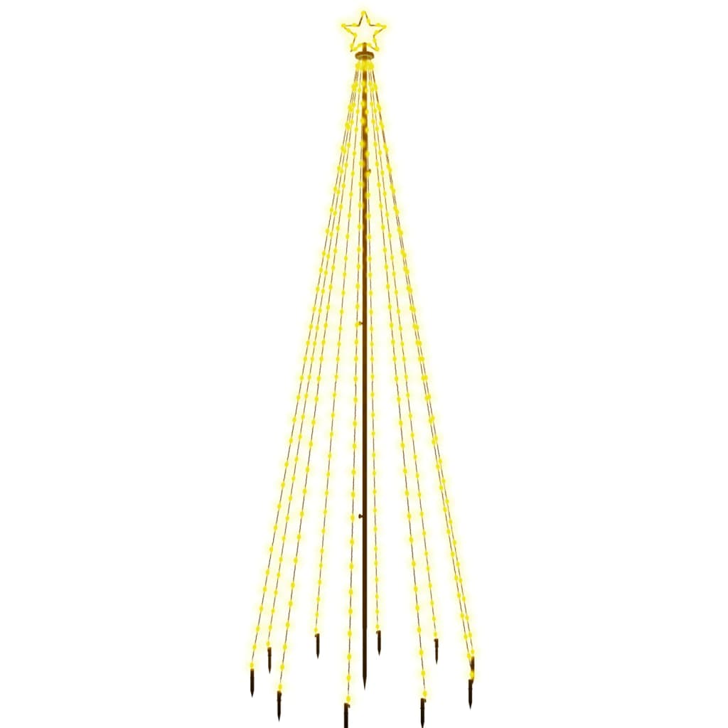 Sapin de Noël avec piquet Blanc chaud 310 LED 300 cm - XIOS