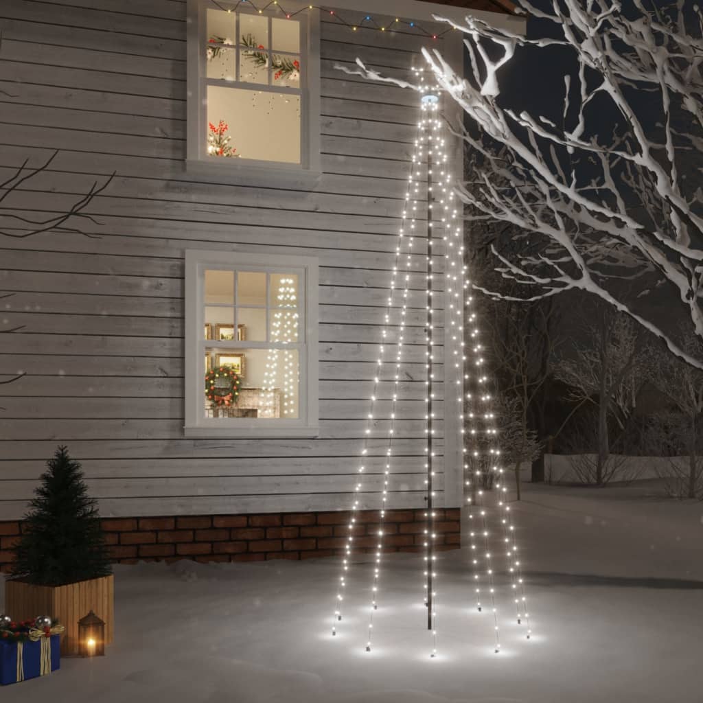 Sapin de Noël avec piquet Blanc froid 310 LED 300 cm - XIOS