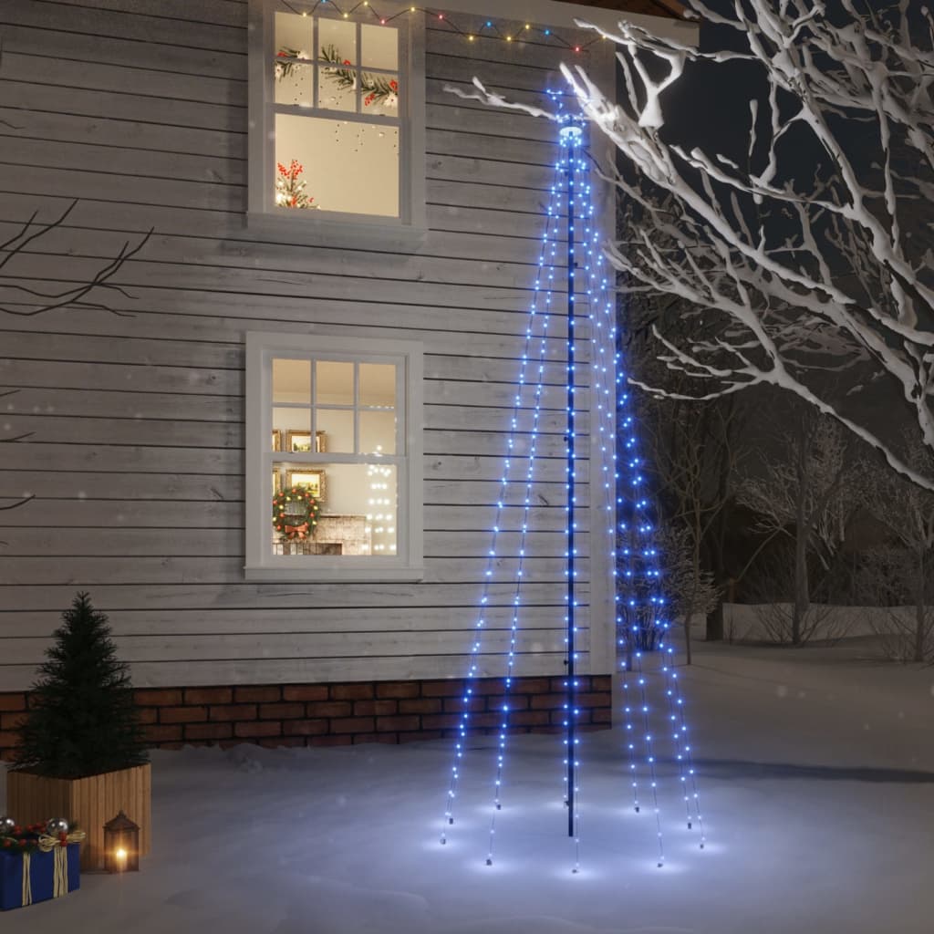 Sapin de Noël avec piquet Bleu 310 LED 300 cm - XIOS