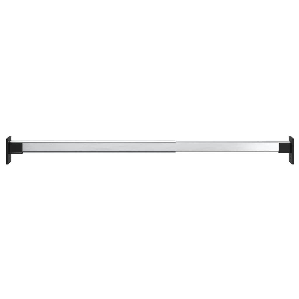 Rails de garde-robe télescopiques 2 pcs Argenté 58-100 cm - XIOS