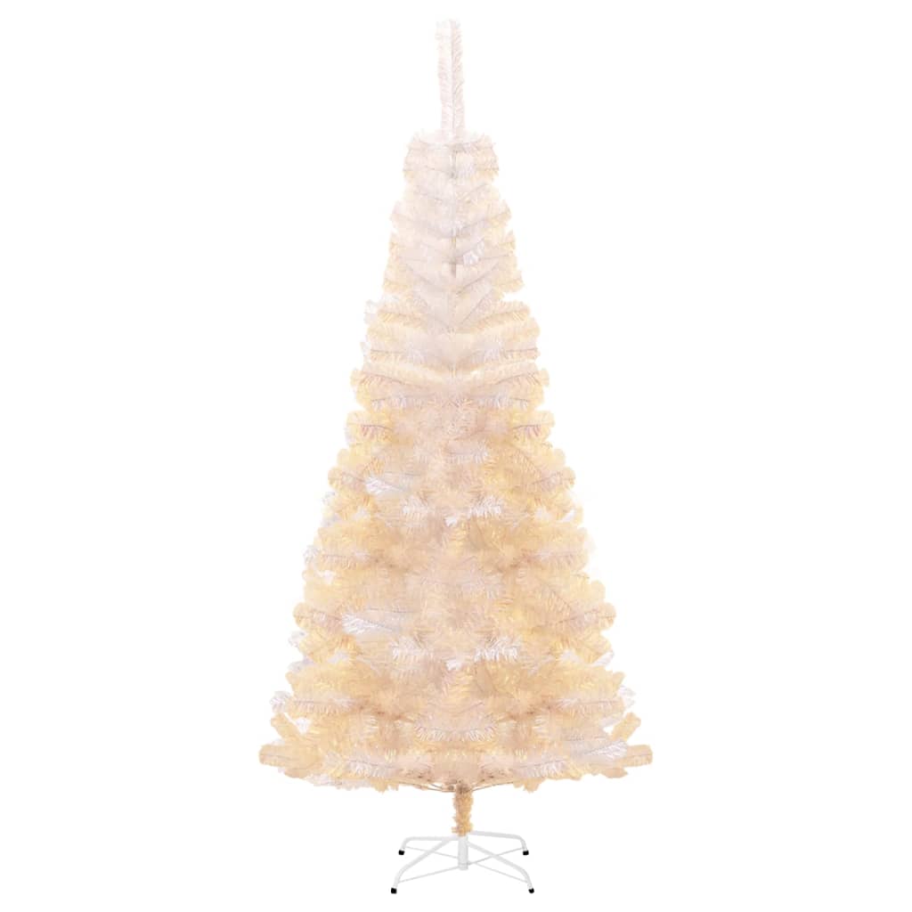 Sapin de Noël artificiel pointes iridescentes Blanc 240 cm PVC - XIOS