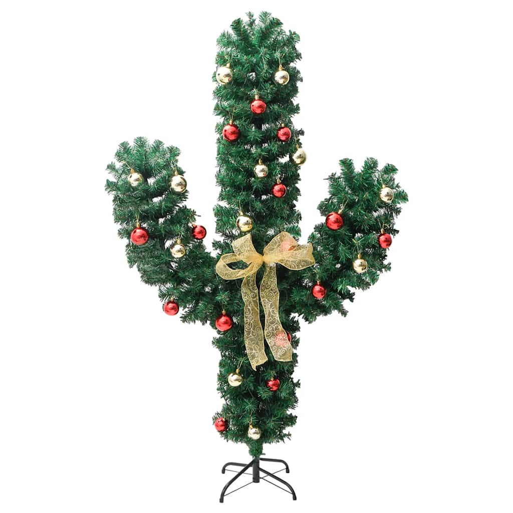 Cactus de Noël avec support et LED Vert 180 cm PVC - XIOS