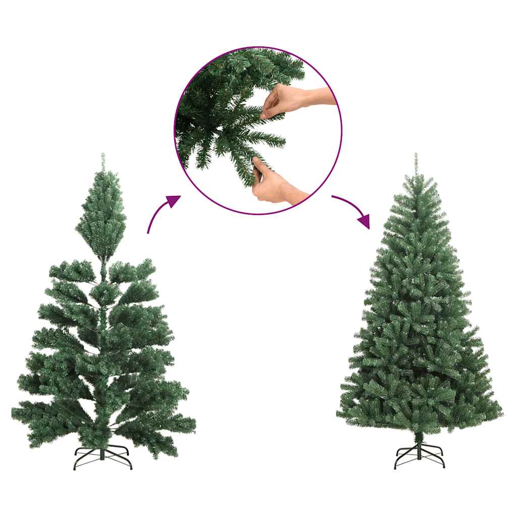 Demi sapin de Noël artificiel avec support Rose 240 cm PVC - XIOS