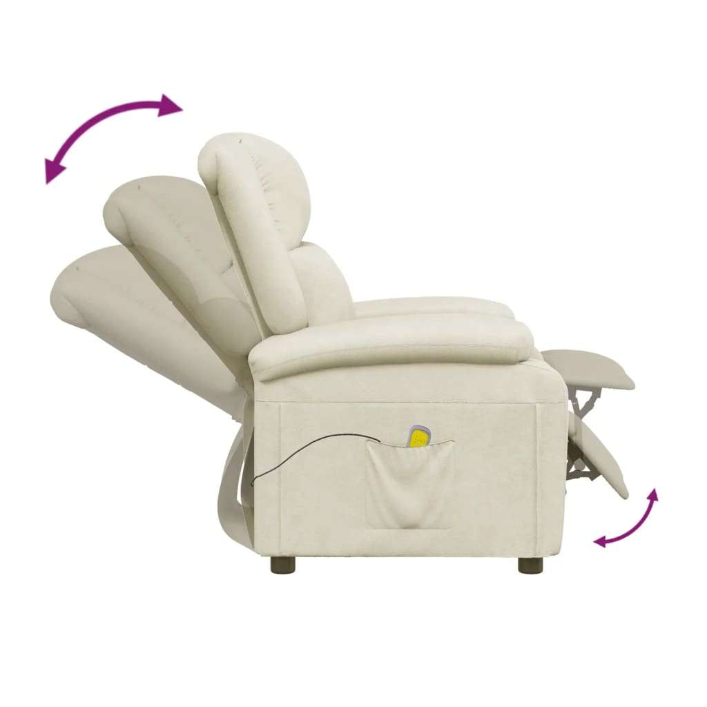Fauteuil de massage Crème Similicuir - XIOS