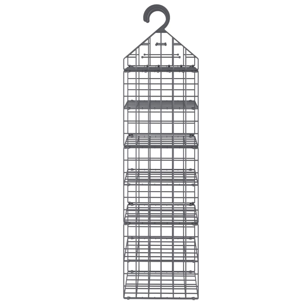 Organisateur de garde-robe suspendu avec 7 étagères 2 pcs - XIOS