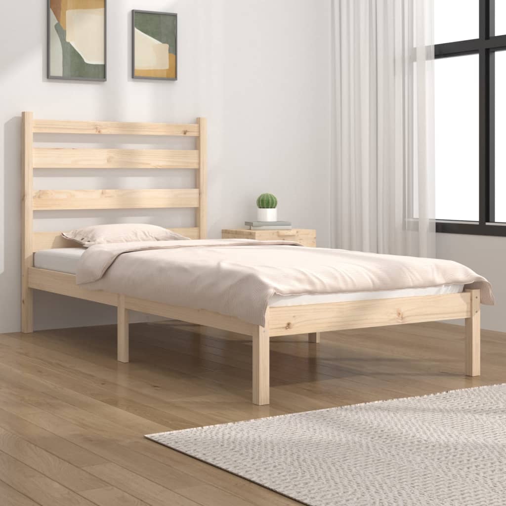 Cadre de lit sans matelas bois massif 100x200 cm - XIOS