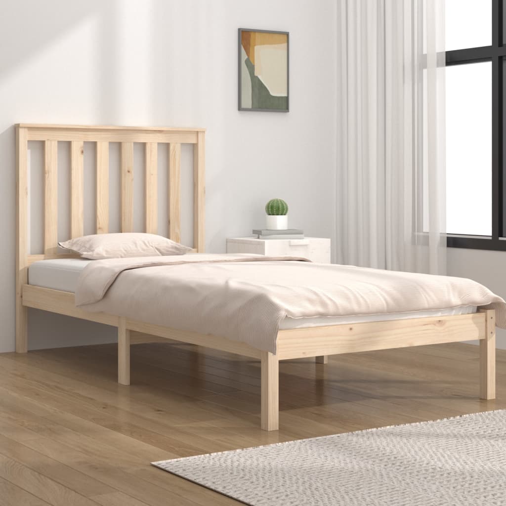 Cadre de lit sans matelas bois massif 100x200 cm - XIOS