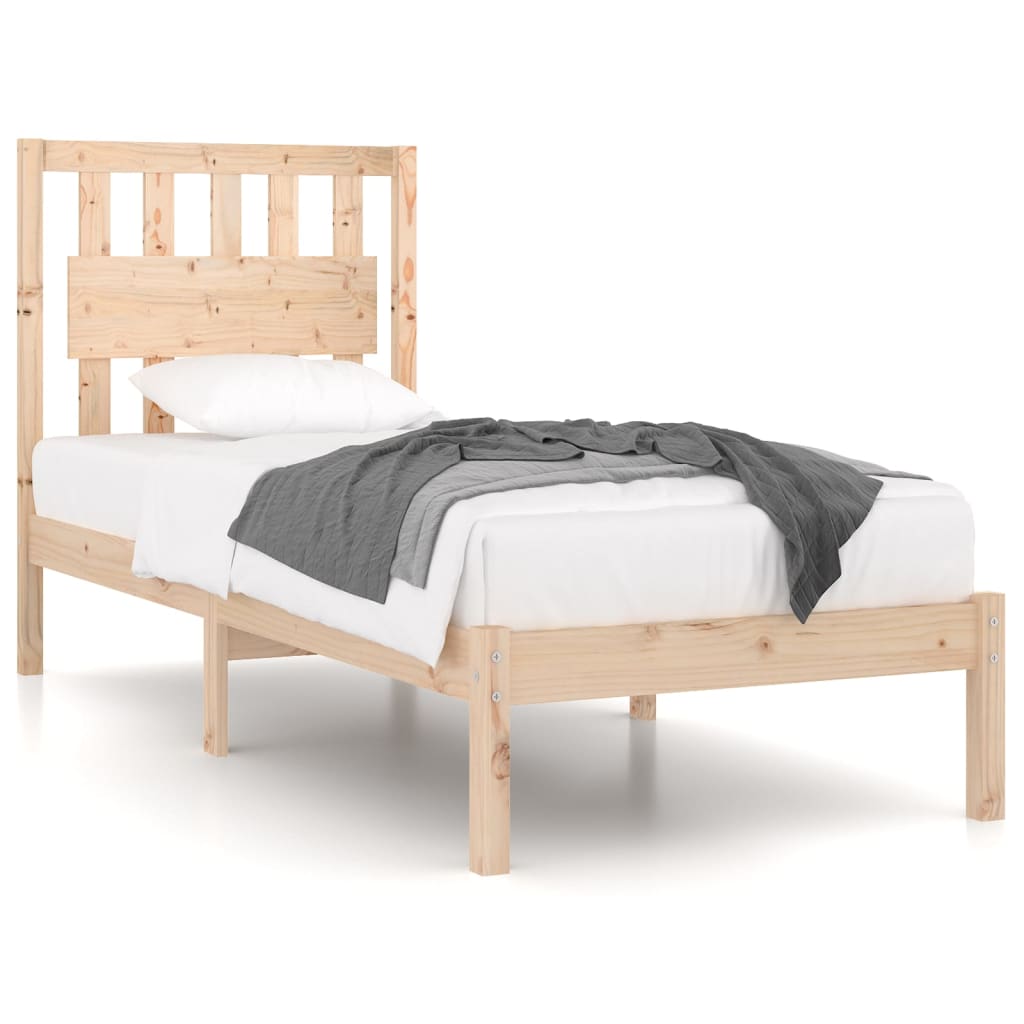 Cadre de lit sans matelas bois massif 90x200 cm - XIOS