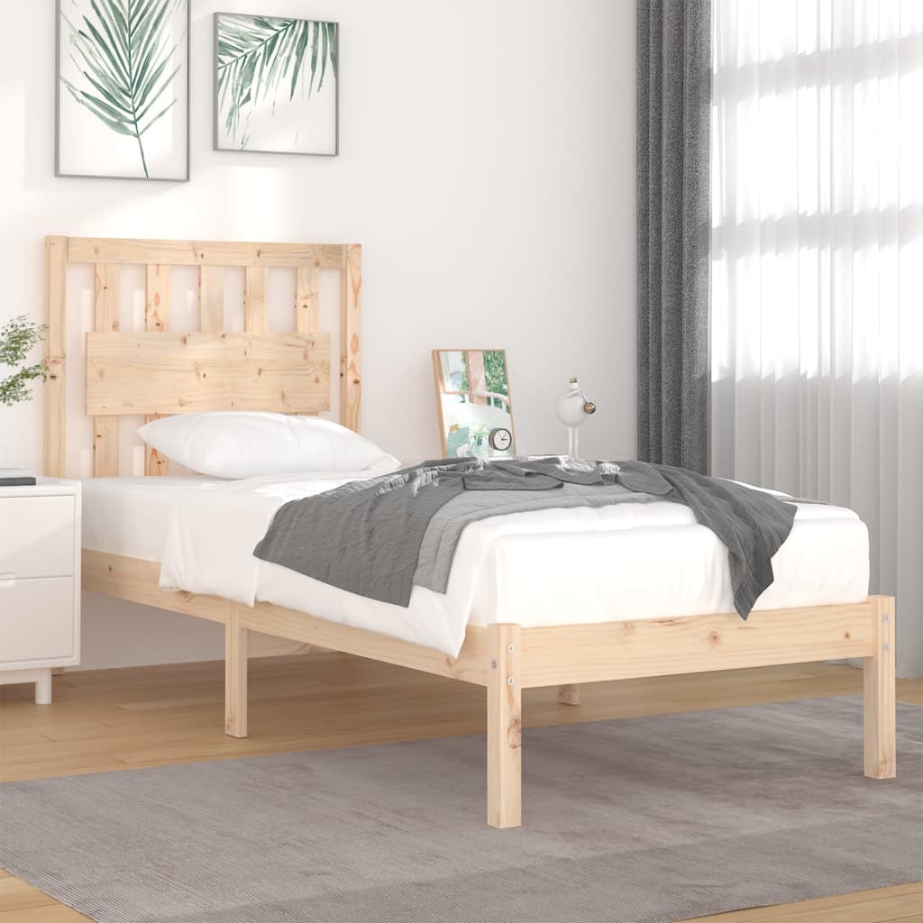 Cadre de lit sans matelas bois massif 100x200 cm - XIOS