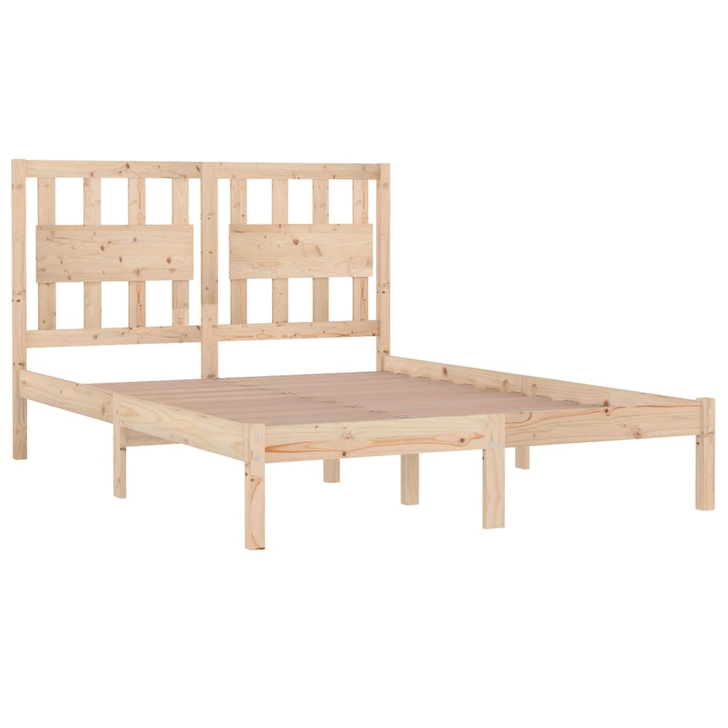 Cadre de lit sans matelas bois massif 200x200 cm - XIOS