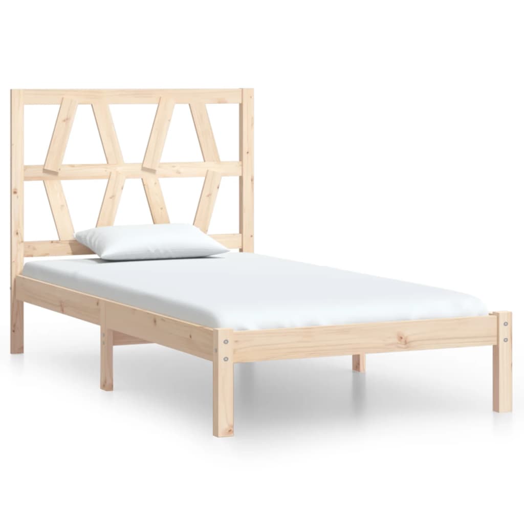Cadre de lit sans matelas bois massif 90x200 cm - XIOS
