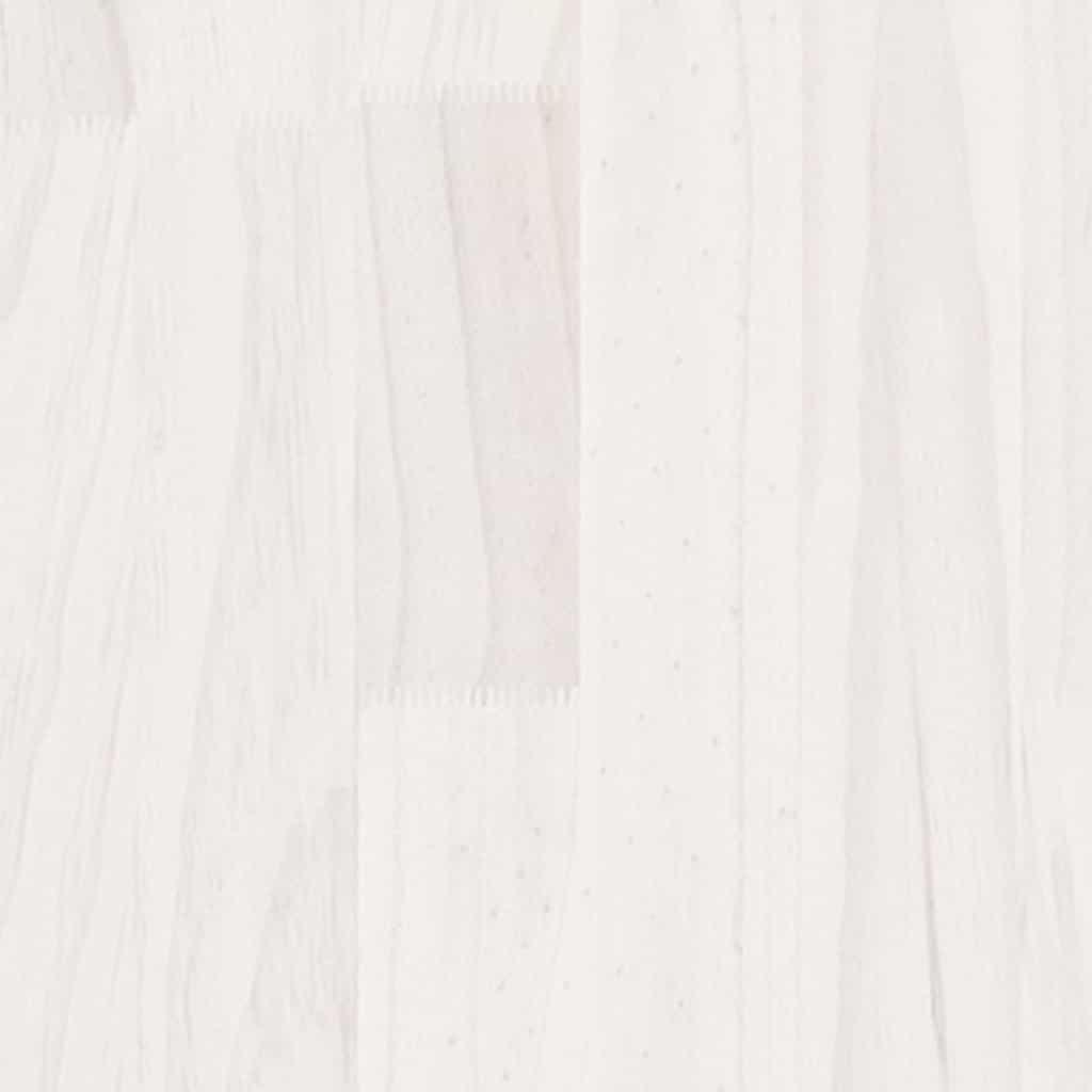 Cadre de lit sans matelas blanc bois massif 120x200 cm - XIOS