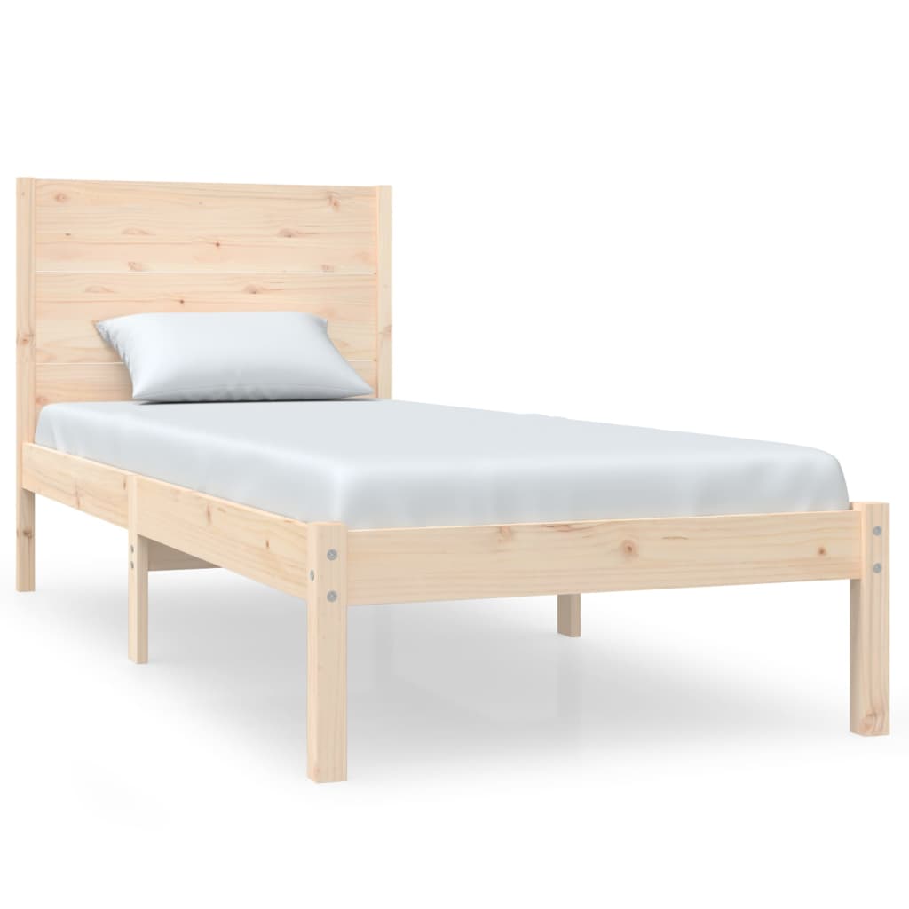 Cadre de lit sans matelas 90x190 cm bois massif - XIOS