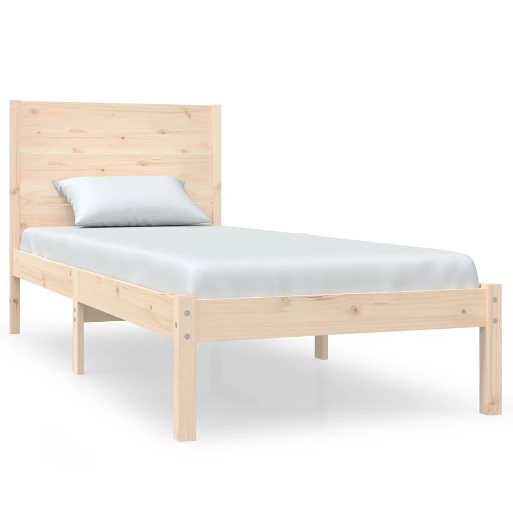Cadre de lit sans matelas 90x200 cm bois de pin massif - XIOS