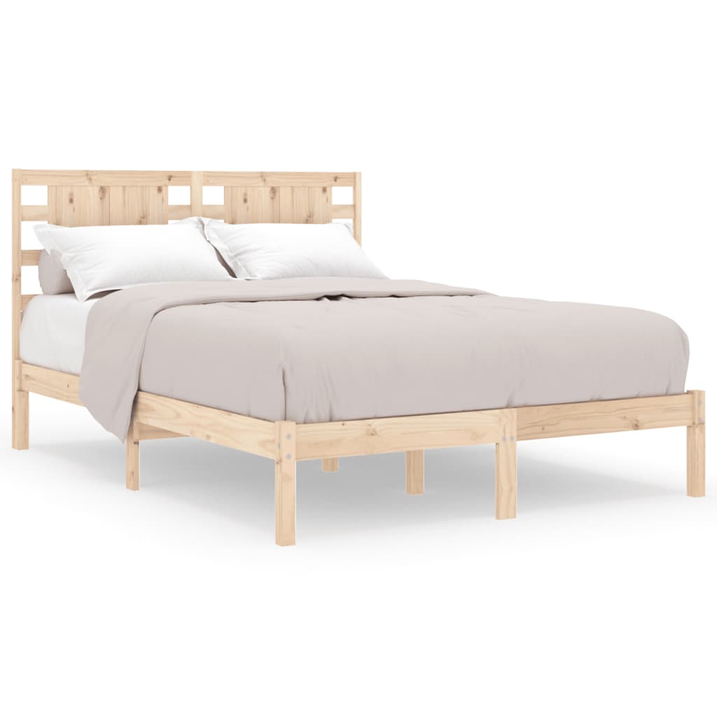 Cadre de lit sans matelas 120x190 cm bois massif