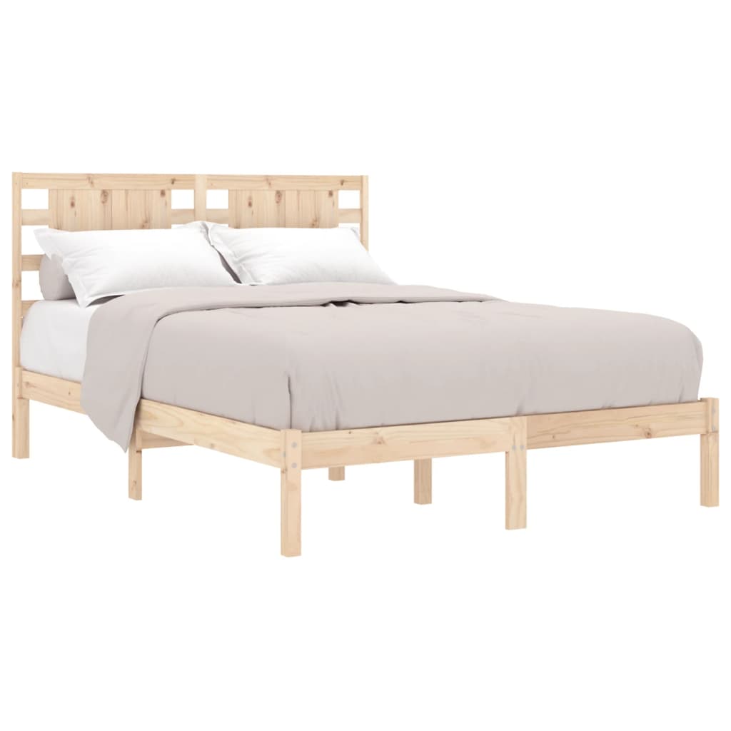 Cadre de lit sans matelas 120x190 cm bois massif