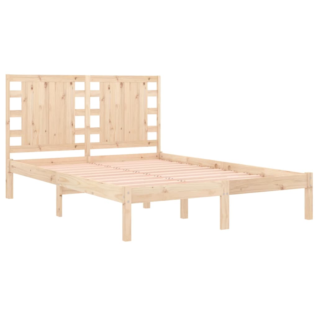 Cadre de lit sans matelas 120x190 cm bois massif