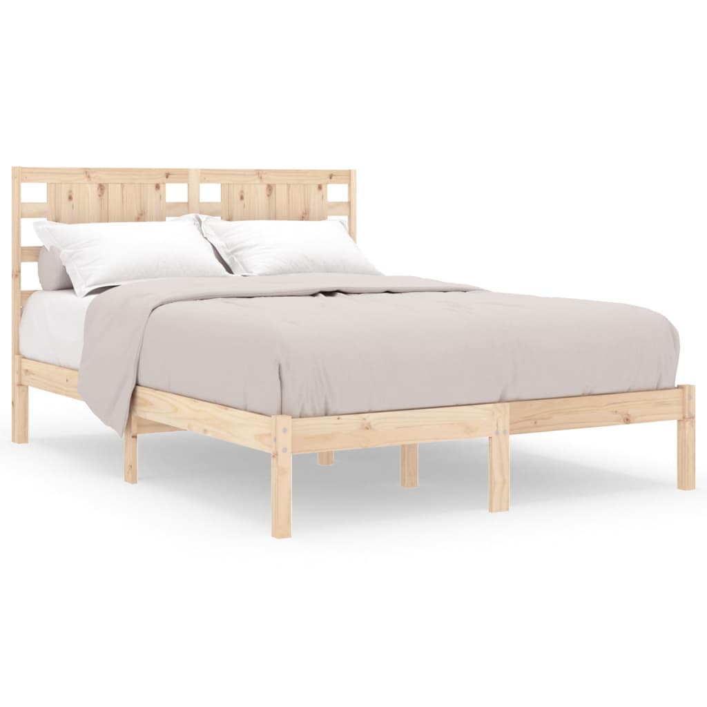 Cadre de lit sans matelas 120x200 cm bois de pin massif - XIOS