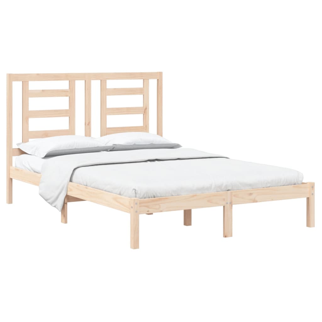 Cadre de lit sans matelas 140x200 cm bois massif de pin - XIOS