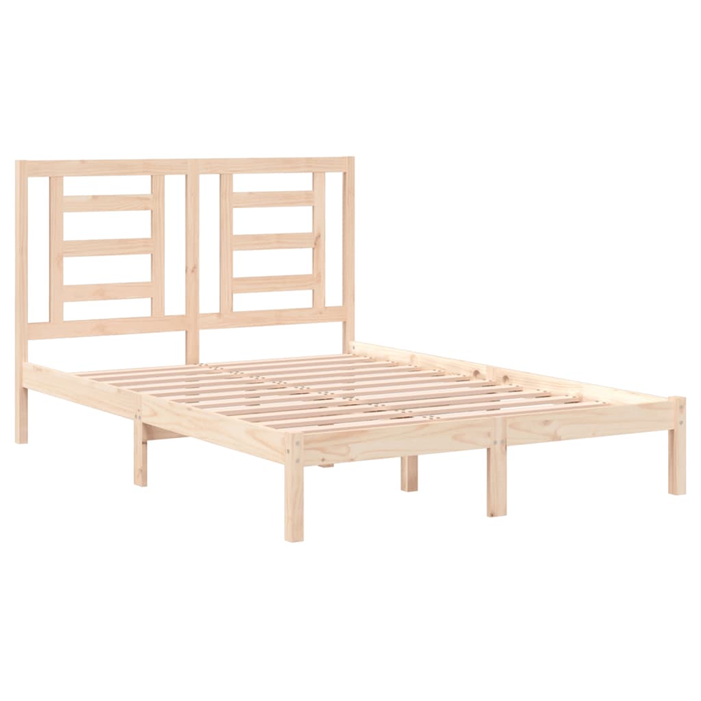 Cadre de lit sans matelas 140x200 cm bois massif de pin - XIOS
