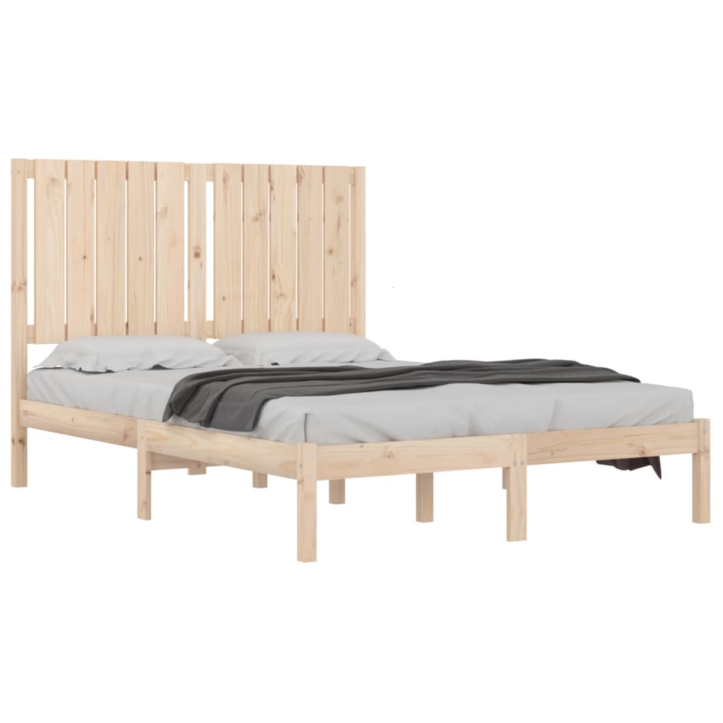 Cadre de lit sans matelas 120x200 cm bois de pin massif - XIOS
