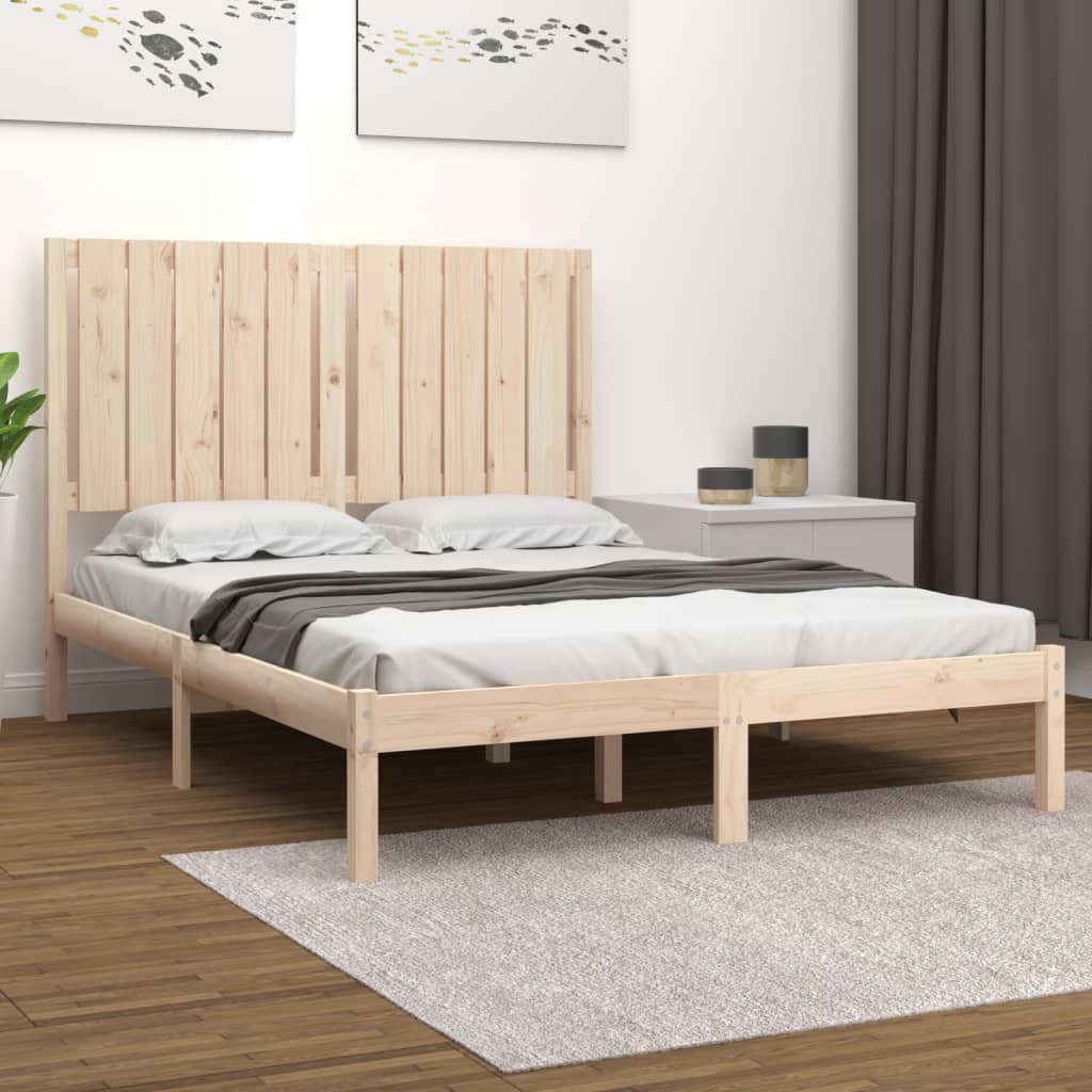 Cadre de lit sans matelas 120x200 cm bois de pin massif - XIOS