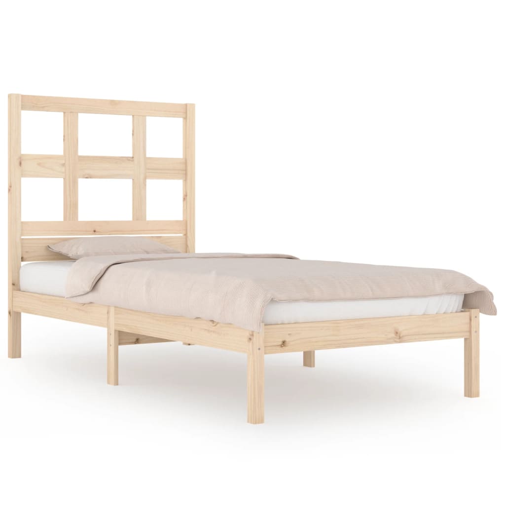 Cadre de lit sans matelas 90x200 cm bois de pin massif - XIOS