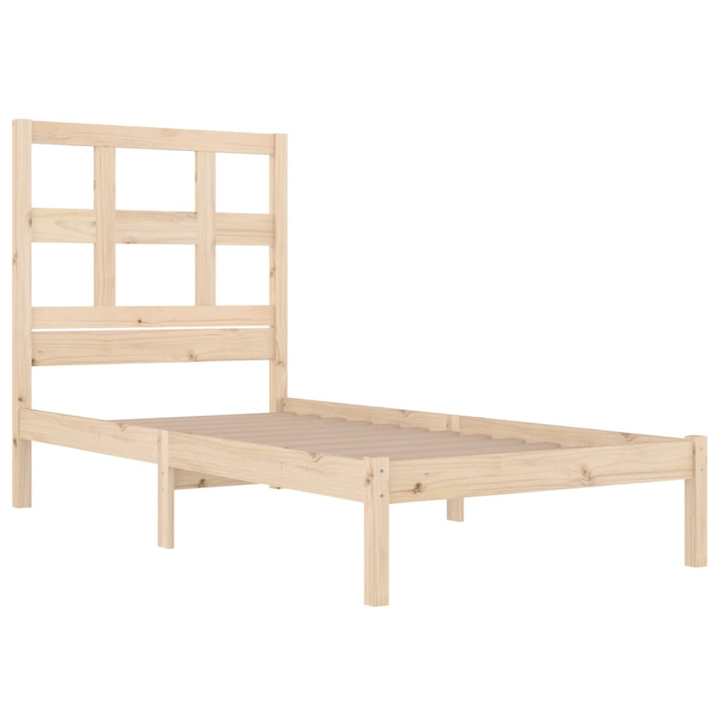 Cadre de lit sans matelas 90x200 cm bois de pin massif - XIOS