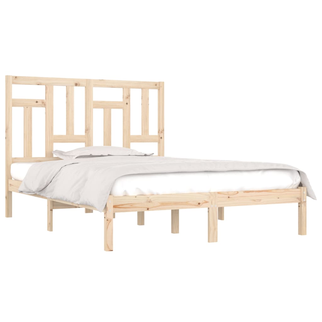 Cadre de lit sans matelas 140x200 cm bois massif de pin - XIOS