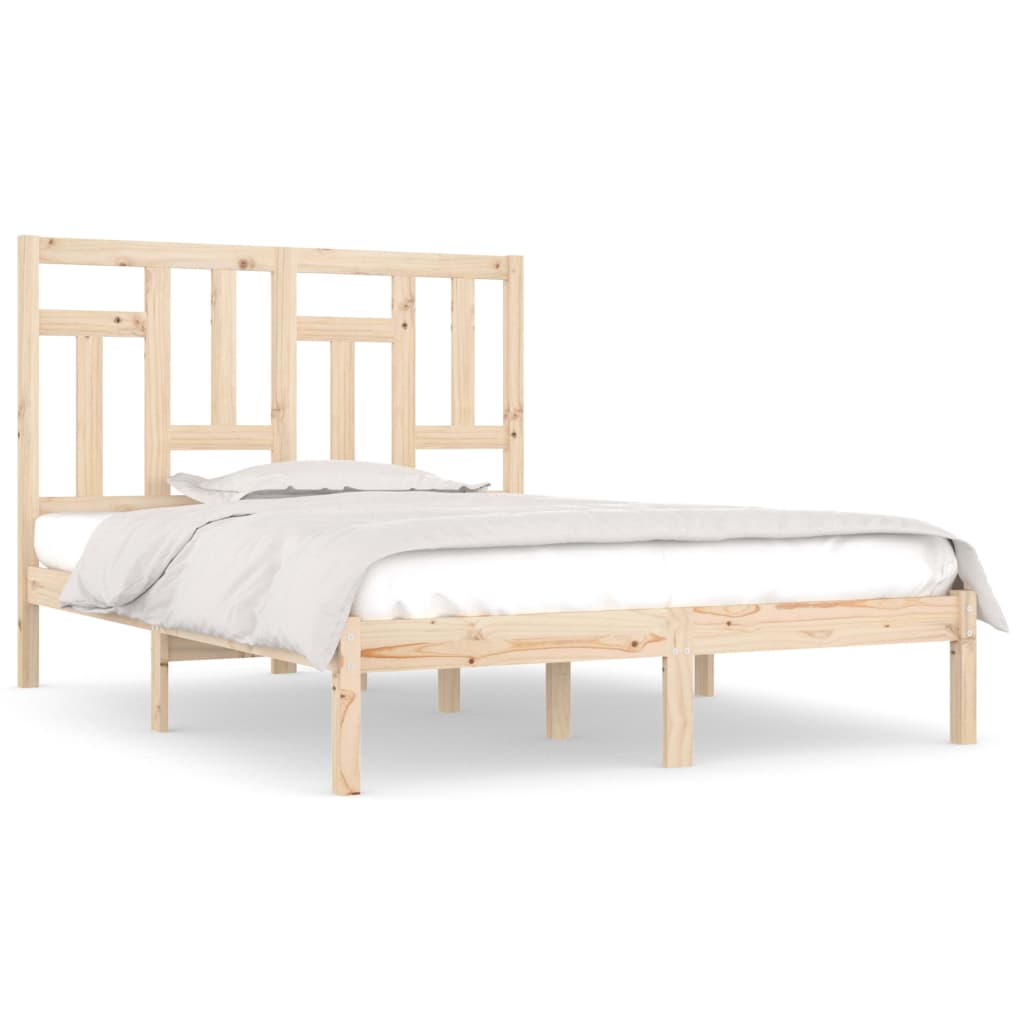 Cadre de lit sans matelas 160x200 cm bois massif de pin - XIOS