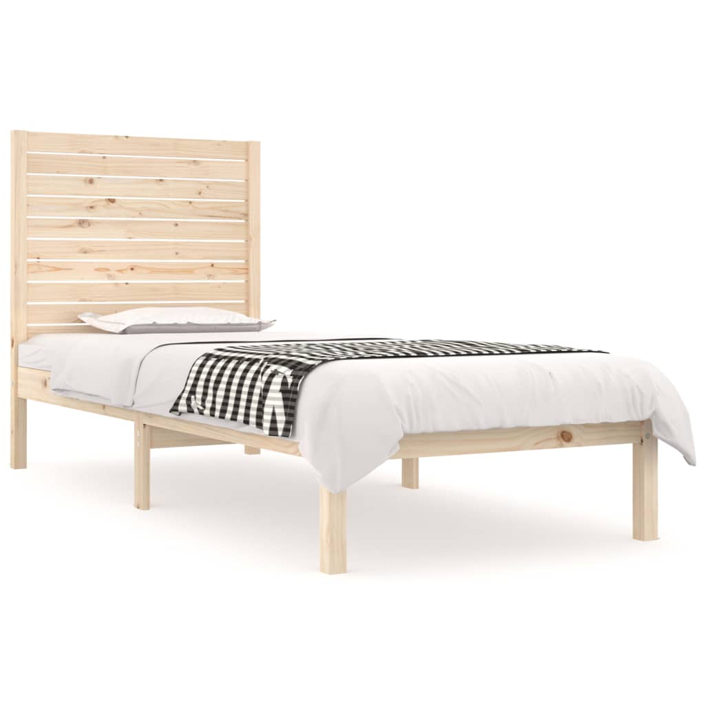 Cadre de lit sans matelas 90x190 cm bois massif - XIOS