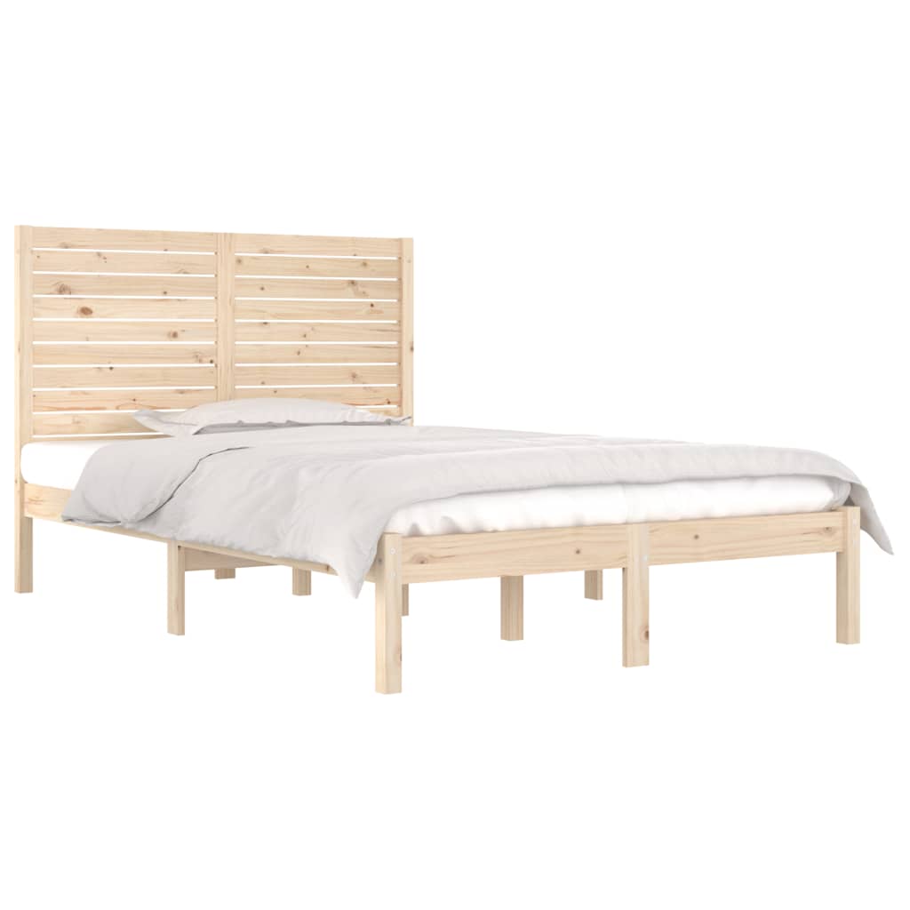 Cadre de lit sans matelas 135x190 cm bois massif - XIOS