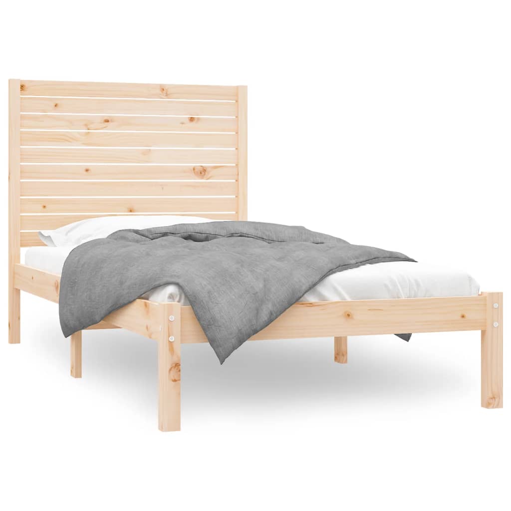 Cadre de lit sans matelas 100x200 cm bois massif - XIOS
