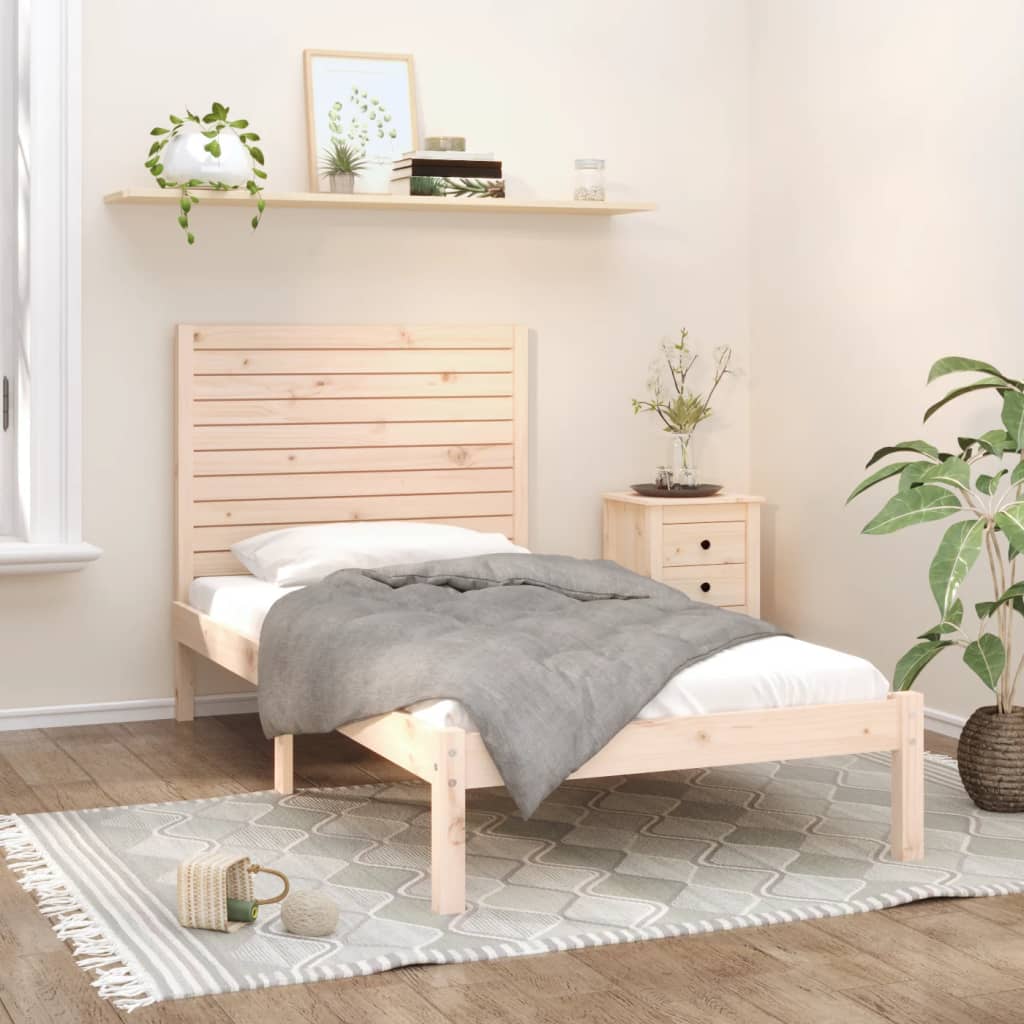 Cadre de lit sans matelas 100x200 cm bois massif - XIOS