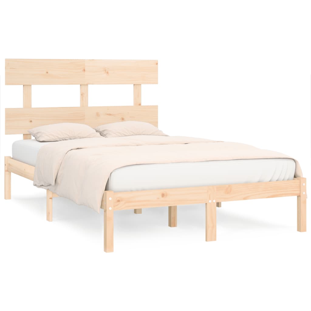 Cadre de lit sans matelas 120x190 cm bois massif - XIOS