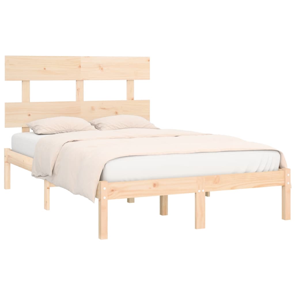 Cadre de lit sans matelas 140x200 cm bois massif - XIOS