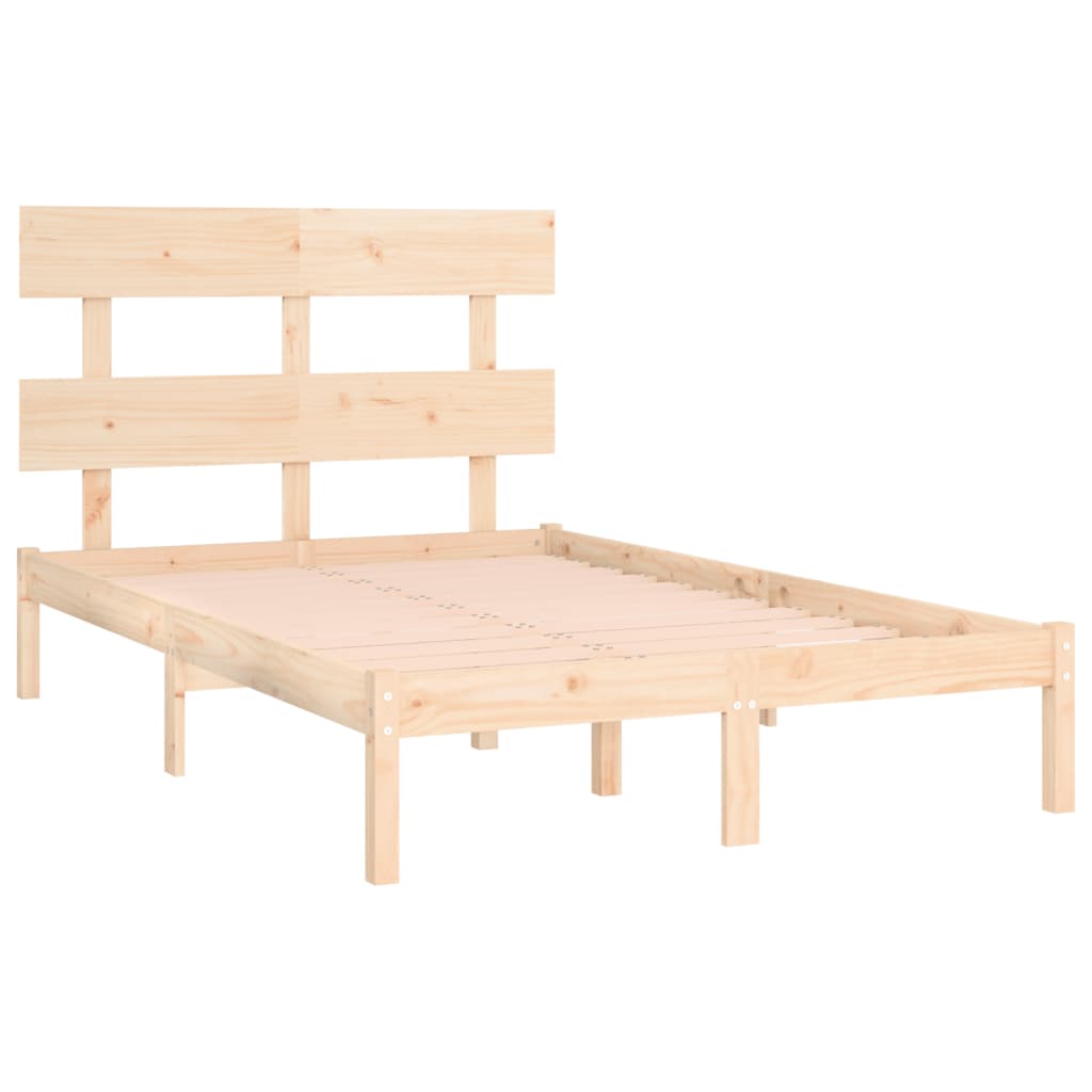 Cadre de lit sans matelas 140x200 cm bois massif - XIOS