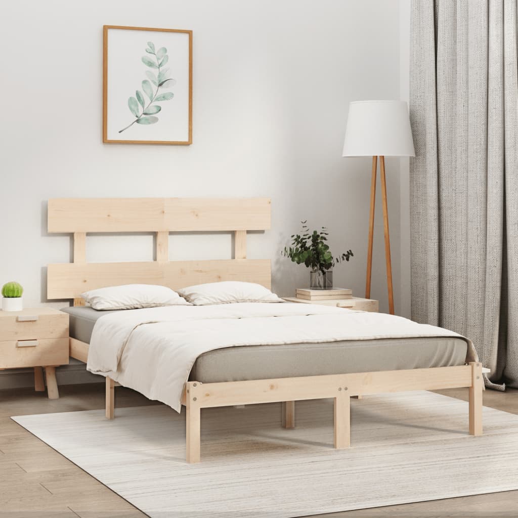 Cadre de lit sans matelas 180x200 cm bois massif - XIOS