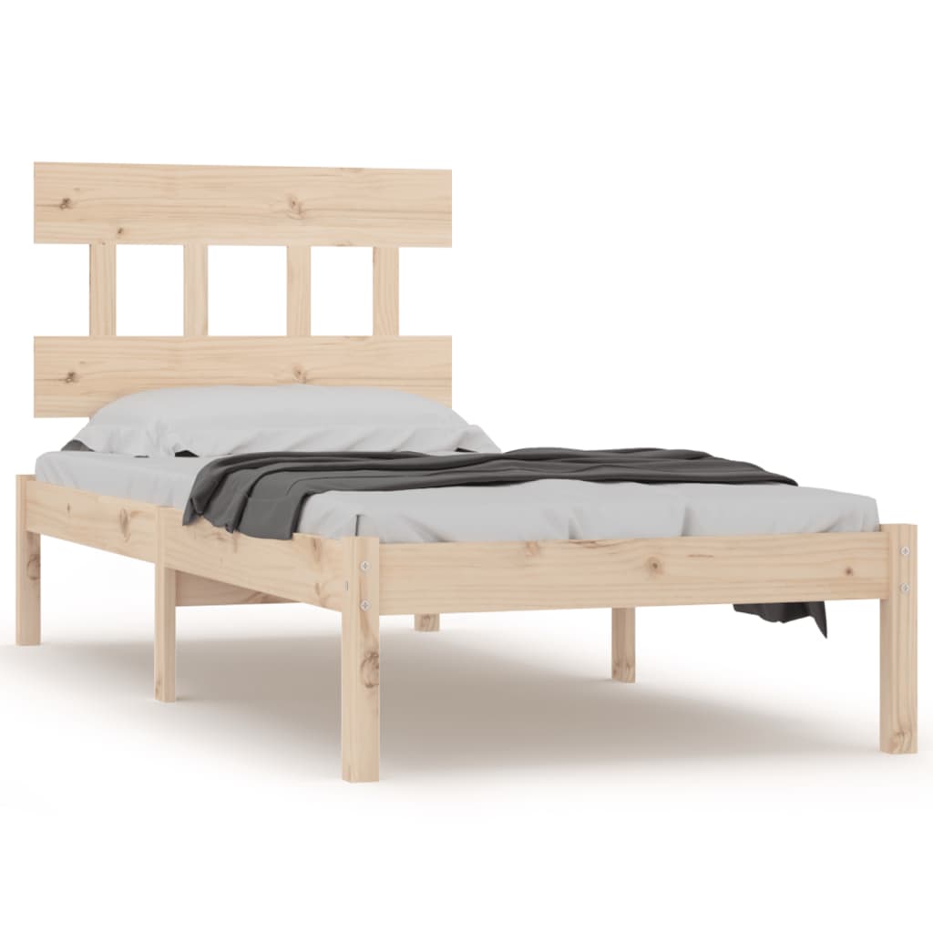 Cadre de lit sans matelas 90x200 cm bois massif - XIOS