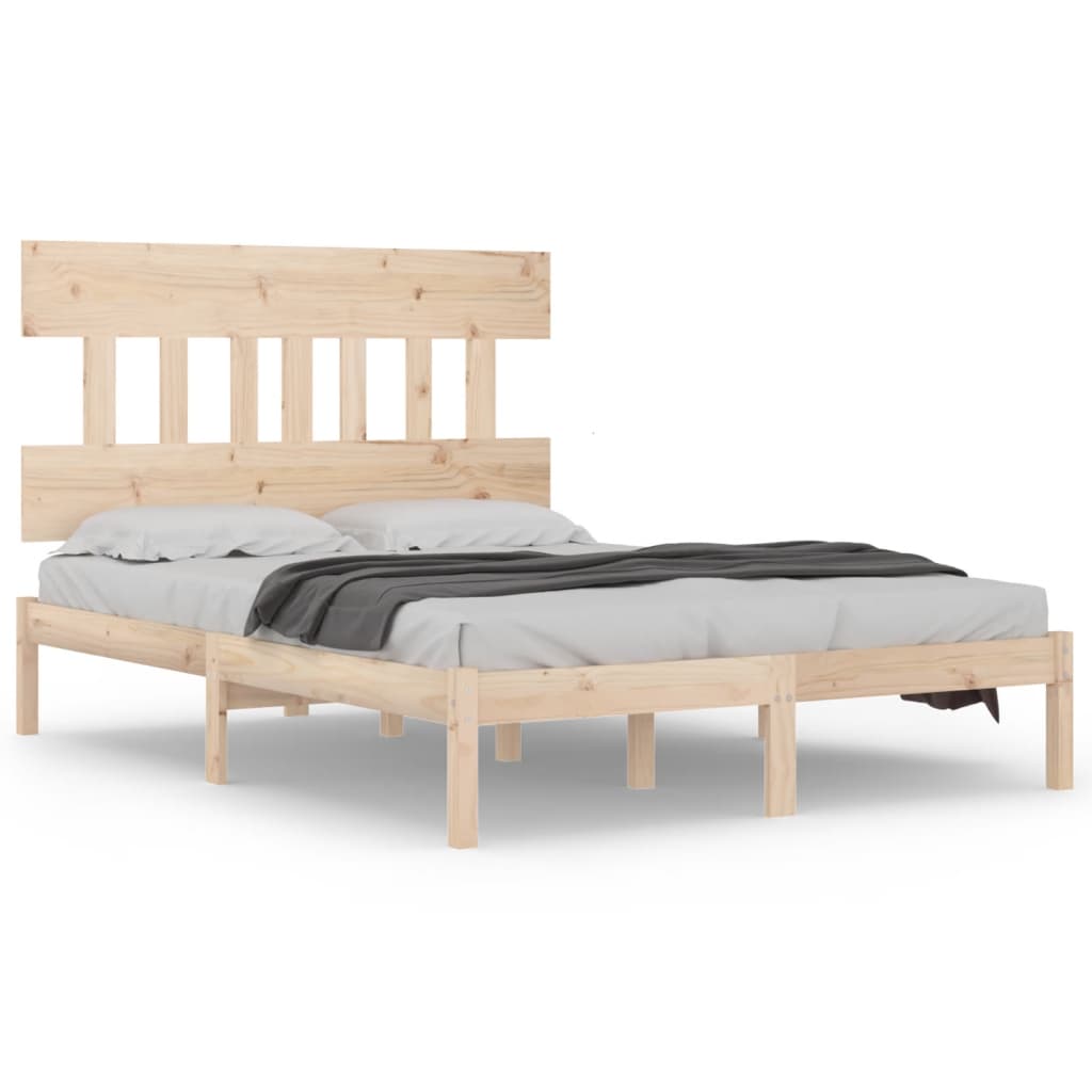 Cadre de lit sans matelas 150x200 cm bois massif - XIOS