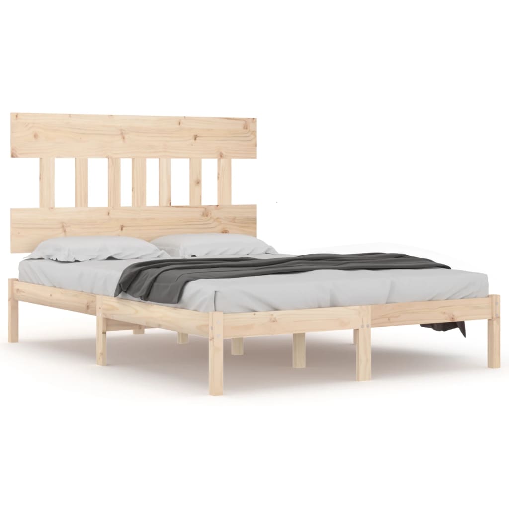 Cadre de lit sans matelas 180x200 cm bois massif - XIOS