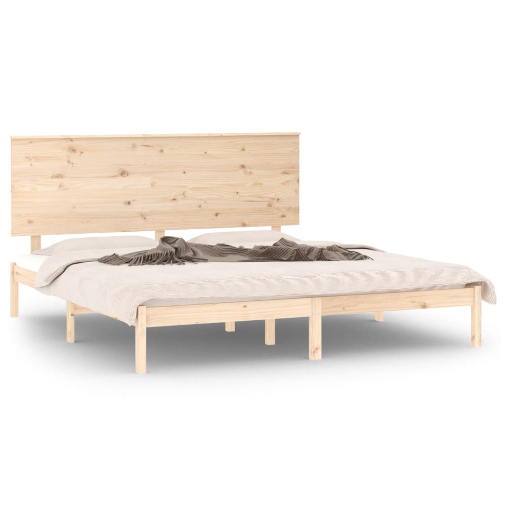 Cadre de lit sans matelas 150x200 cm bois massif - XIOS