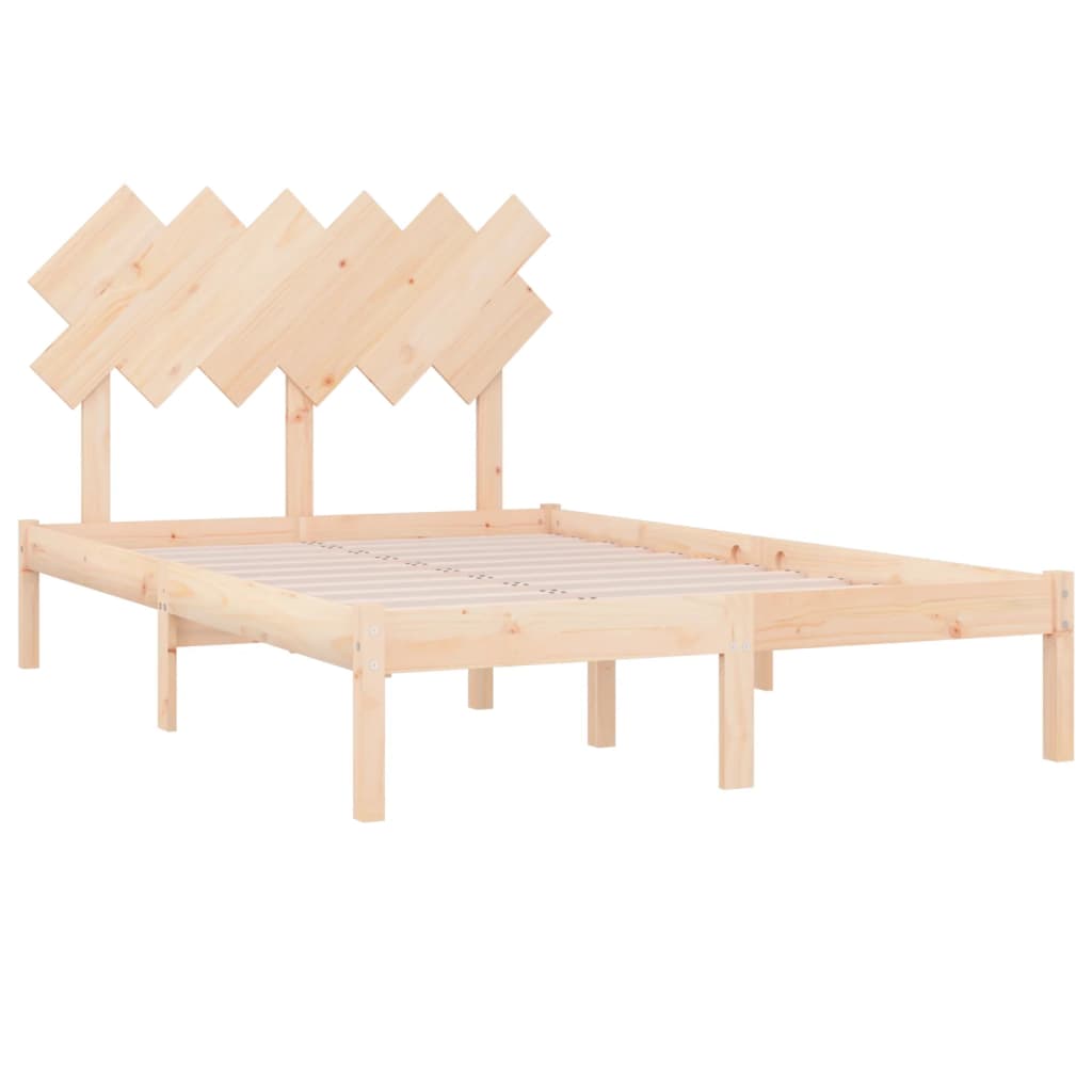 Cadre de lit sans matelas 120x190 cm bois massif - XIOS