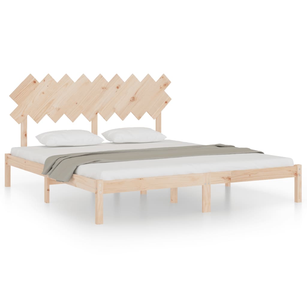 Cadre de lit sans matelas 180x200 cm bois massif - XIOS