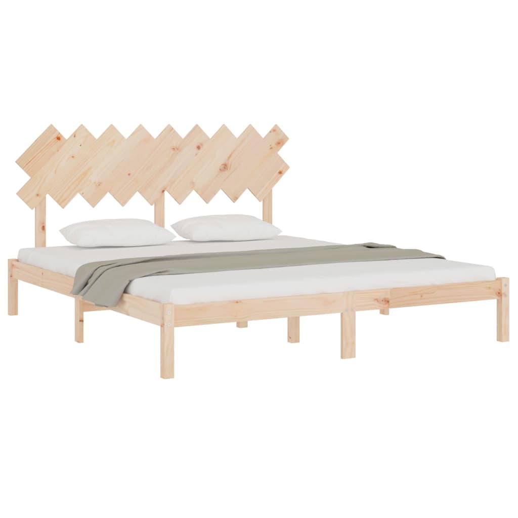 Cadre de lit sans matelas 180x200 cm bois massif - XIOS