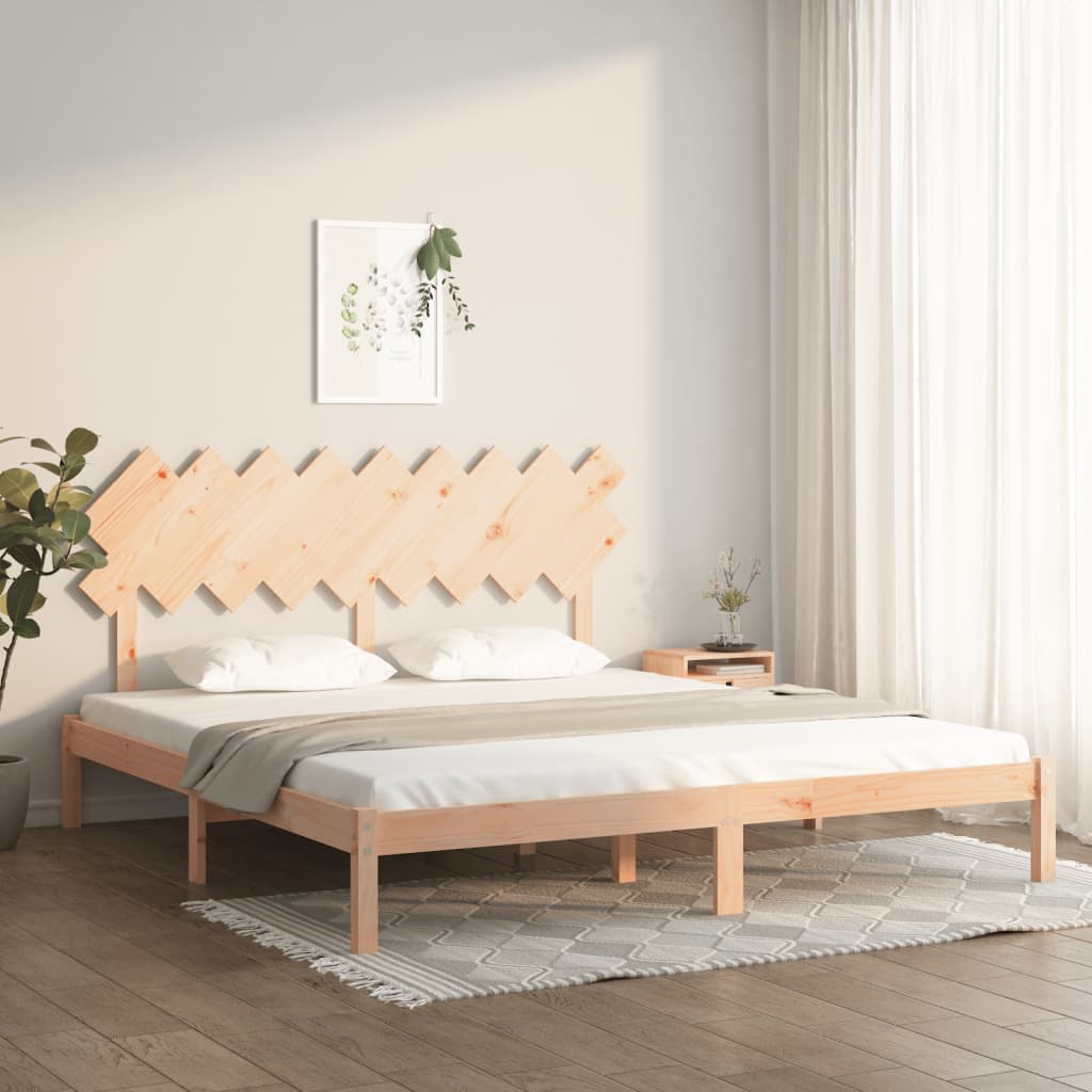 Cadre de lit sans matelas 180x200 cm bois massif - XIOS
