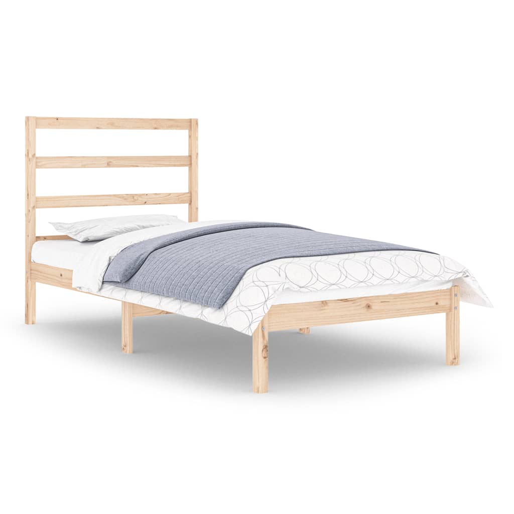 Cadre de lit sans matelas 90x190 cm bois massif - XIOS